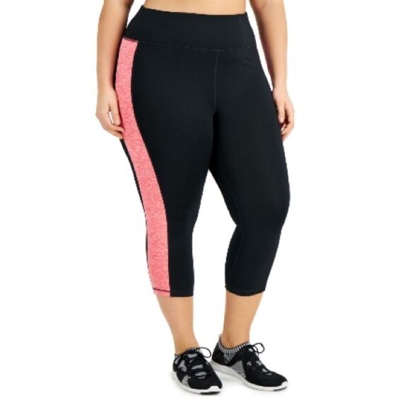 ID Ideology Women's Essentials Colorblocked Cropped Leggings Size 2X - Picture 5 of 11